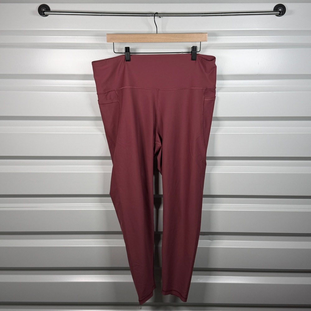 Old Navy Active Elevate Legging Go-Dry‎ High Rise Side Pockets Mauve Womens 3X